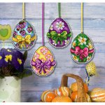 Easter Egg Ornaments on Plastic Canvas (image for) Easter Egg Ornaments on Plastic Canvas